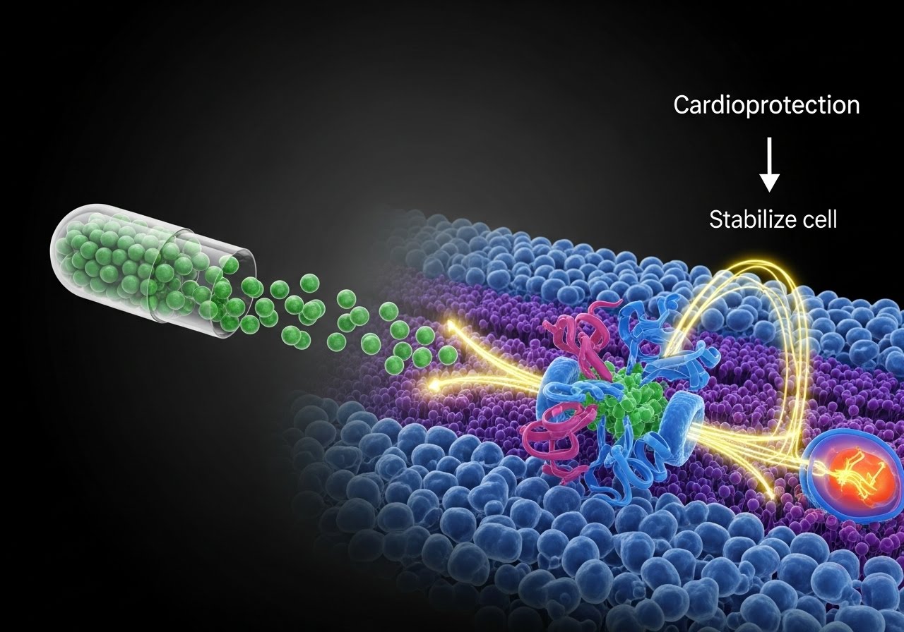 Ilustração comparativa entre o consumo de vinho tinto e o resveratrol e ação cardioprotetora que ele trás. A defesa cardíaca destacando proteção do endotélio.